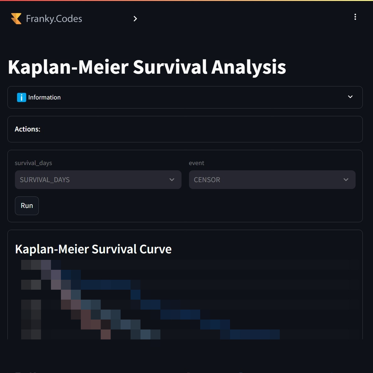 users can compare the survival of two cohorts